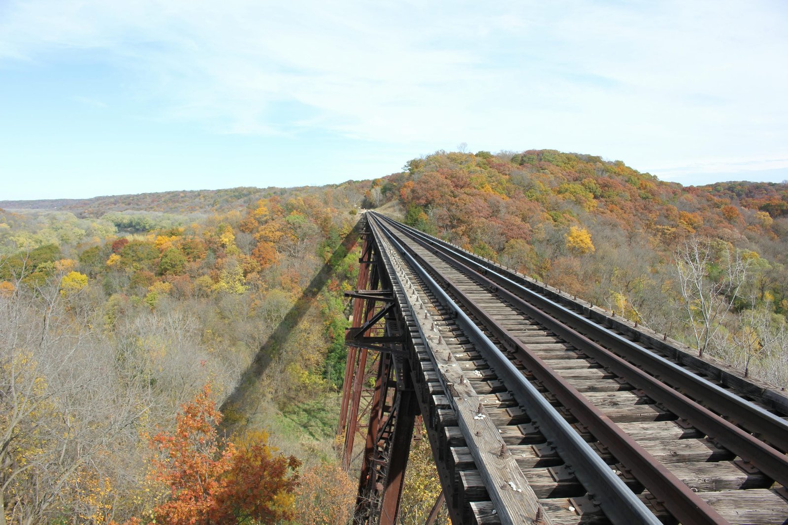 Looking north